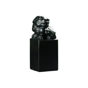 Jing Ruyu Hetian Jade Seal Green Jade Men's