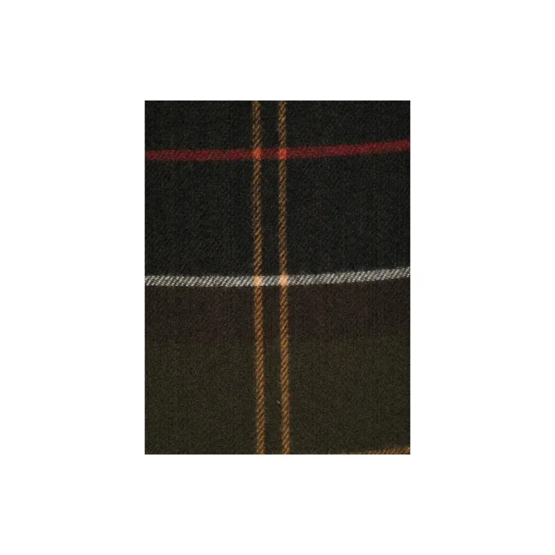 BARBOUR Check pattern Fringe detailing Scarf-3