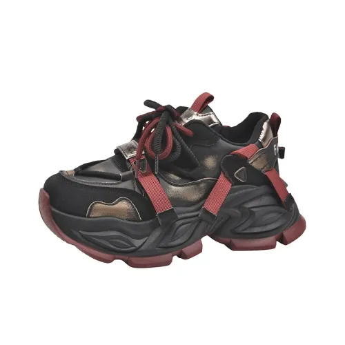 ABCYLM Cushioning, Slip Resistant, Impact Resistant Low Top Chunky Sneakers Women's
