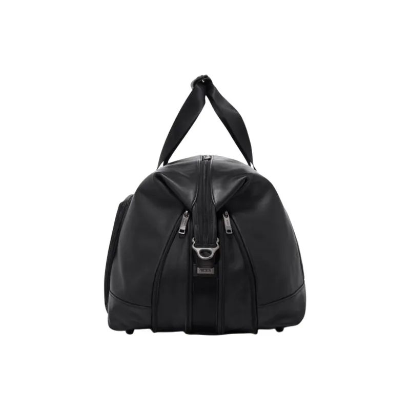 TUMI Leather Travel Bag Unisex Black-2