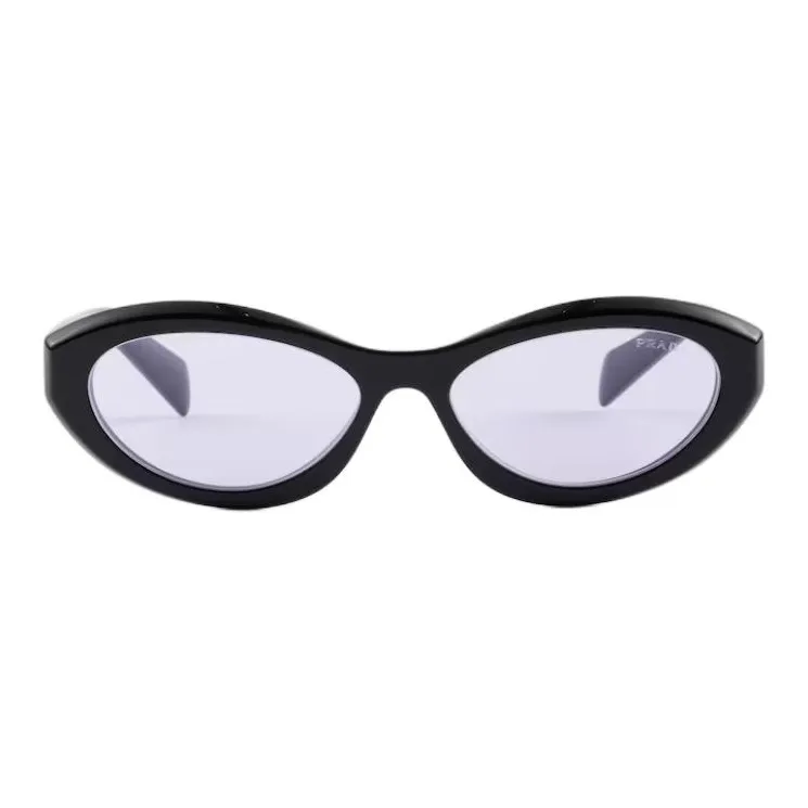 PRADA Acetate Recycled Biobased Fiber Cat Eye Sunglasses Women's Black-0