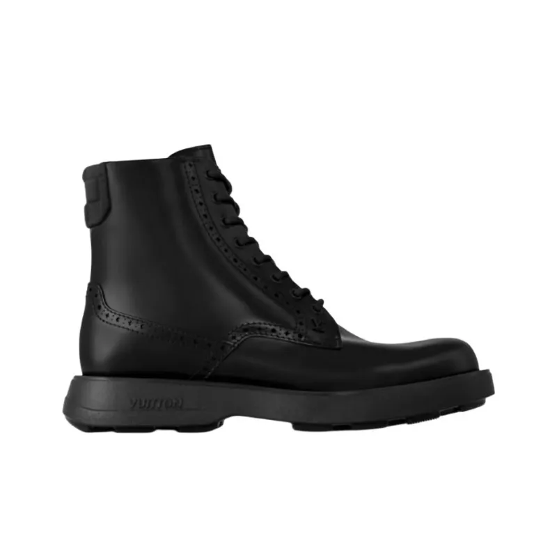 LOUIS VUITTON Bastille Ankle Boots Men's Black-1