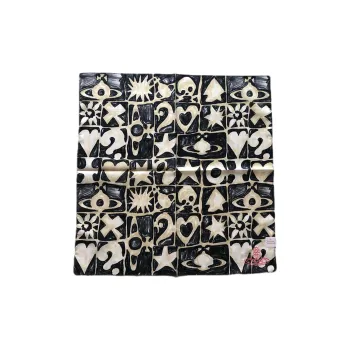 Vivienne Westwood Cotton Silk Scarves Unisex Black