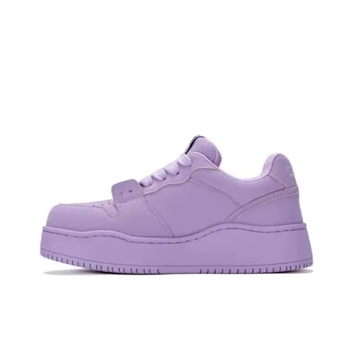 ABCYLM Slip Resistant Cushioning Impact Resistance Abrasion Resistant Low Top Skateboard Shoes Women's Purple