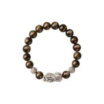 GOLDFISH ALLEY Obsidian Bracelets Unisex