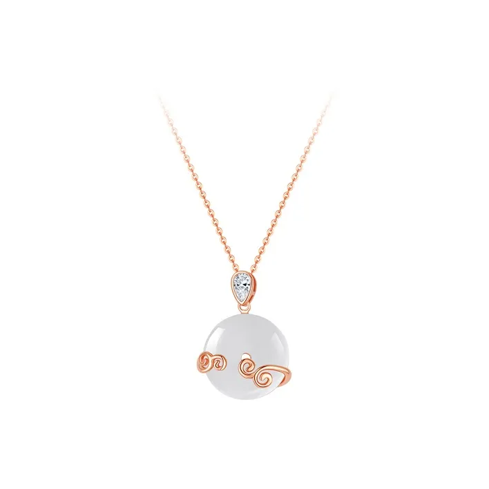 Ancient Jewelry Chalcedony Necklaces Women's-3
