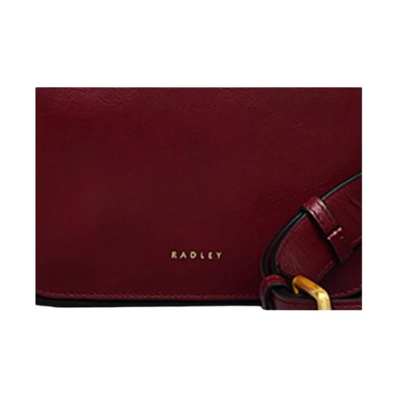 RADLEY Cow Leather Shoulder Bag Medium Size Women's Red-4