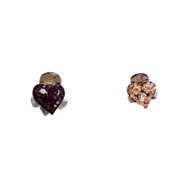 ZWU Acrylic Crystal Hair Clips Women's-45