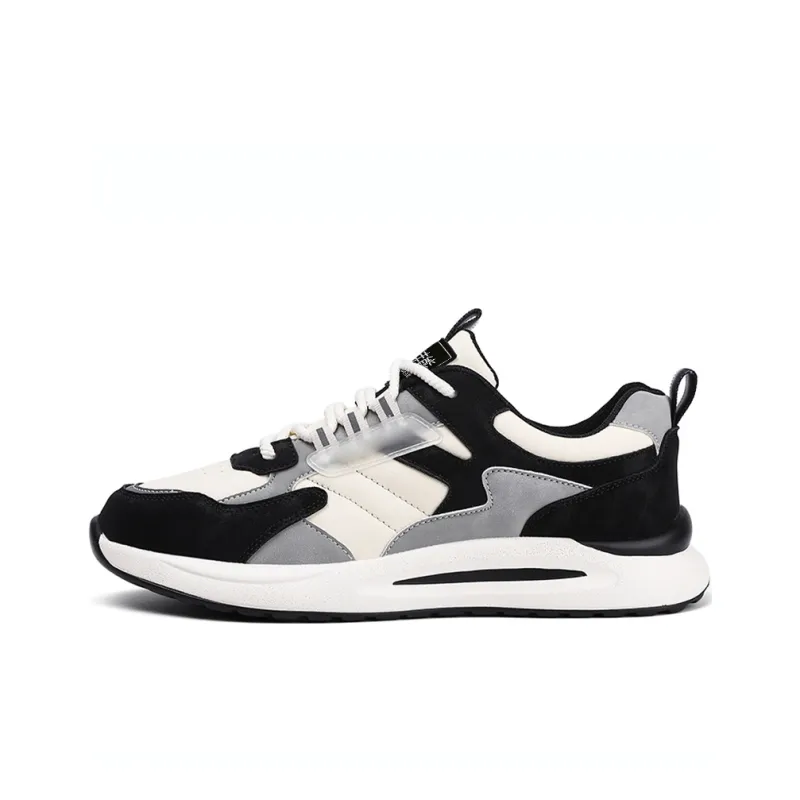 Budding Bear Height Increasing Wear Resistant Lightweight Breathable Slip Resistant Low Top Casual Shoes Men's-0