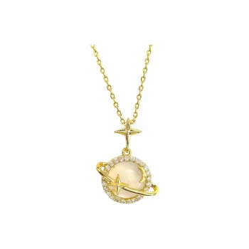 Long Fu Chalcedony Necklaces Women's