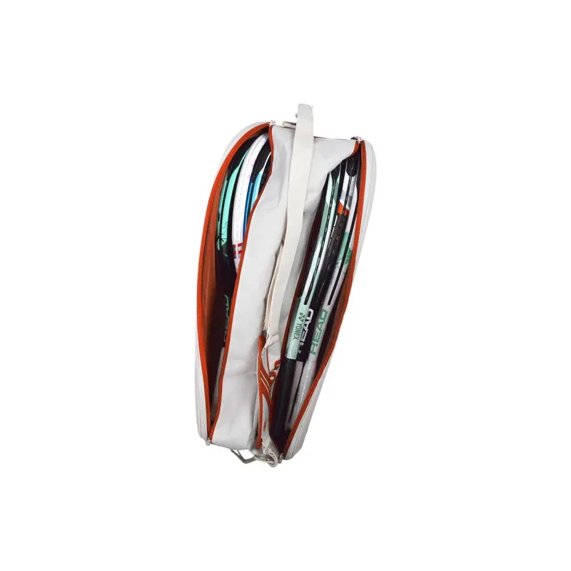 Wilson Tennis Racket Bags Fabric Unisex 762*241*330MM Cream/Red Soil-1