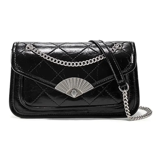 Simedin Cow Leather Crossbody Bag Regular Women's Milk White/Deep Black/Angora Red-4