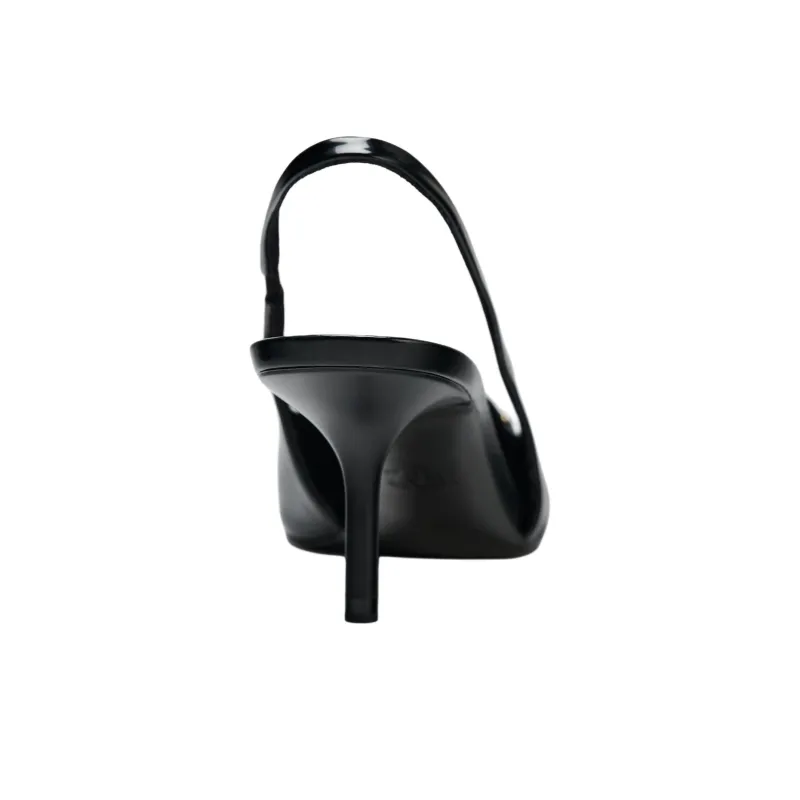 ZARA Slim Heel High Heels 7cm Women's Black-5