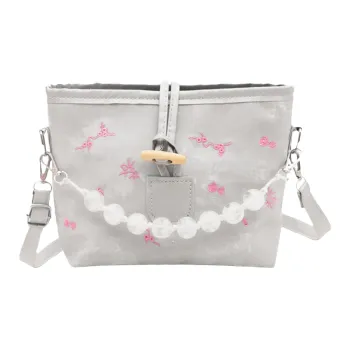 AOSONG PU Crossbody Bag Shoulder Bag Regular Women's Black/Silver