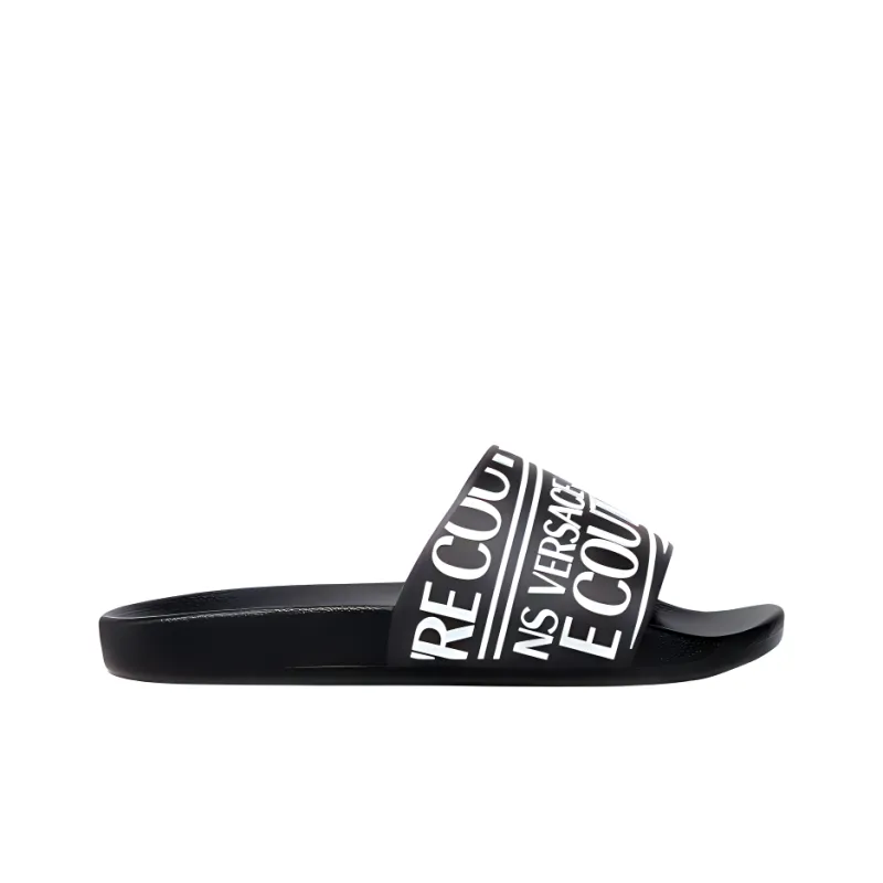 VERSACE JEANS COUTURE Slide Slippers Men's Black-1