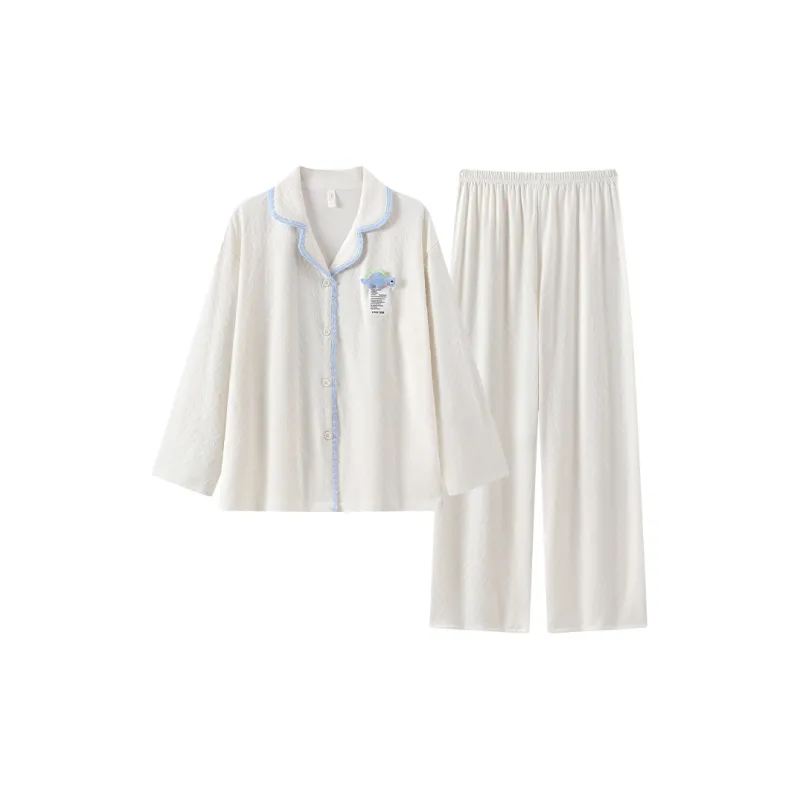 Sleeping Beauty Pajama Set Women's White-0