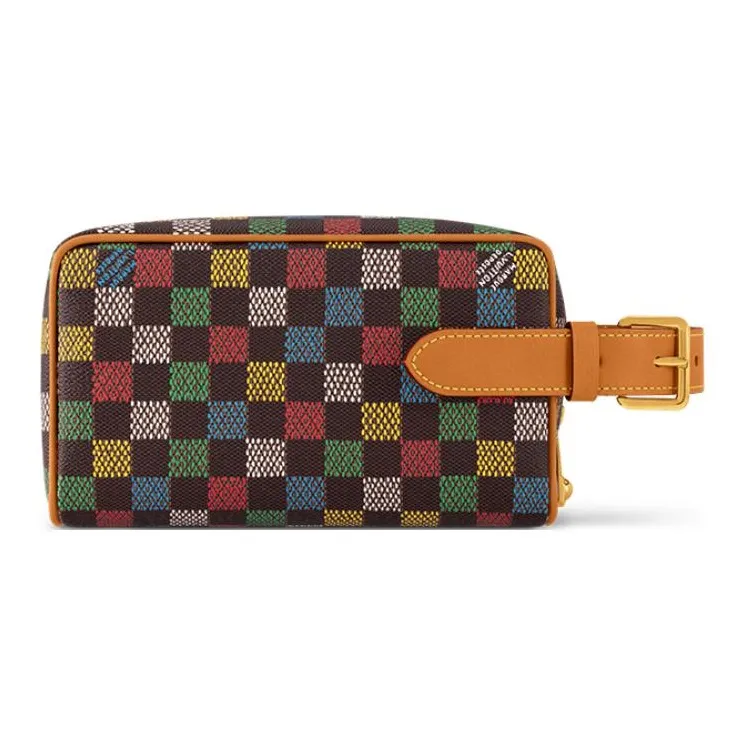 LOUIS VUITTON Locker Dopp Kit Lv Vers Damier Ebene Multicolor-2