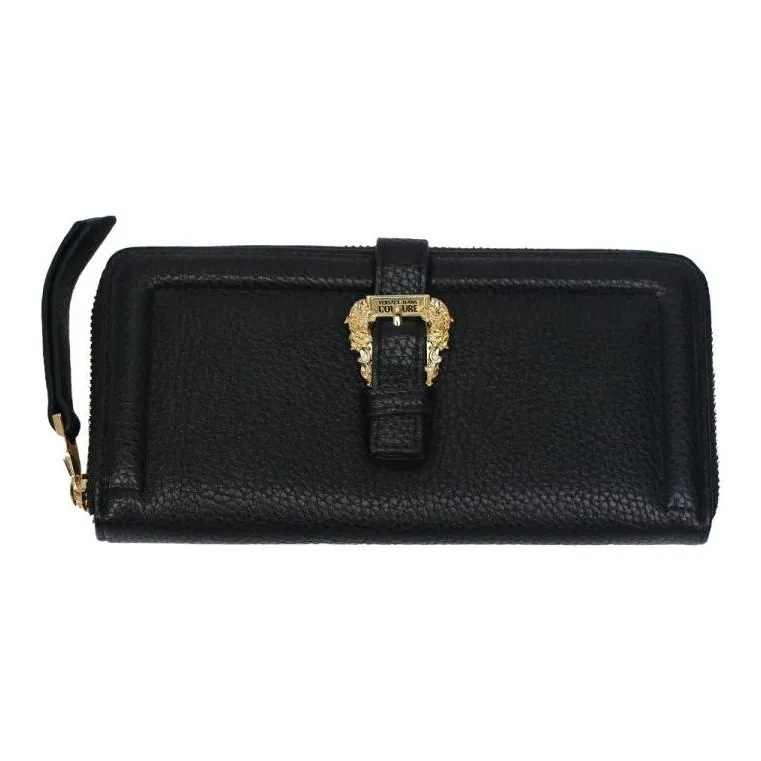 VERSACE JEANS COUTURE Polyester Wallet Women's Black-1