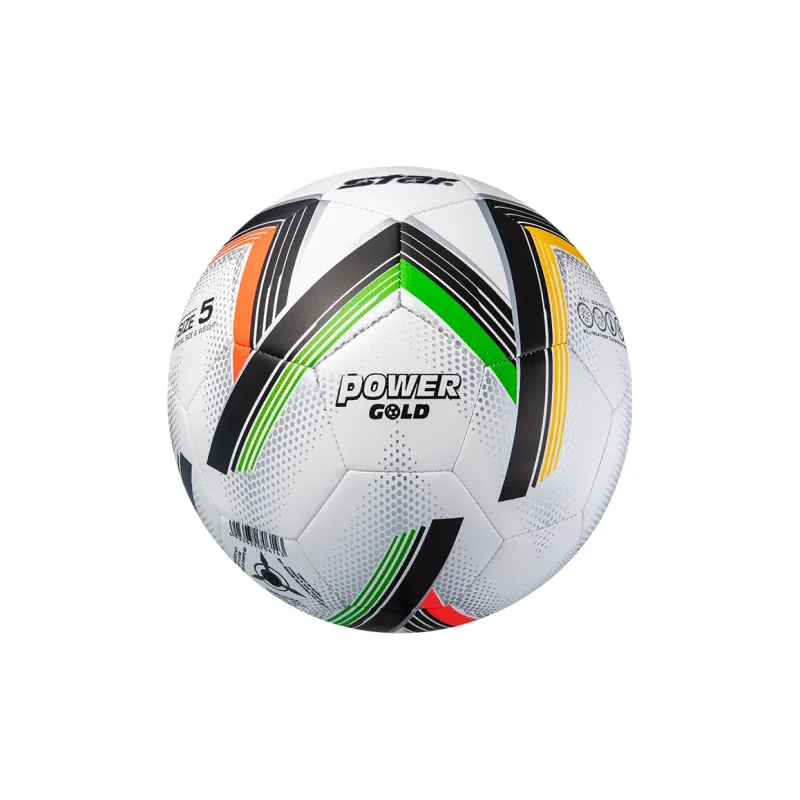 Star Size 5 Ball Soccer TPU Machine Stitched Soccer Ball Unisex Yellow Orange Green White-5