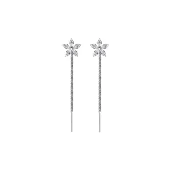 CARAT'S DIARY S925 Silver Drop Earrings Women's