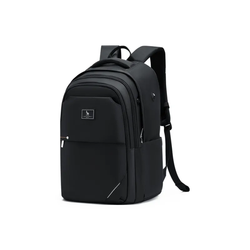 OIWAS Fabric Travel Backpack Laptop Bag Backpack Unisex Black/Blue-2