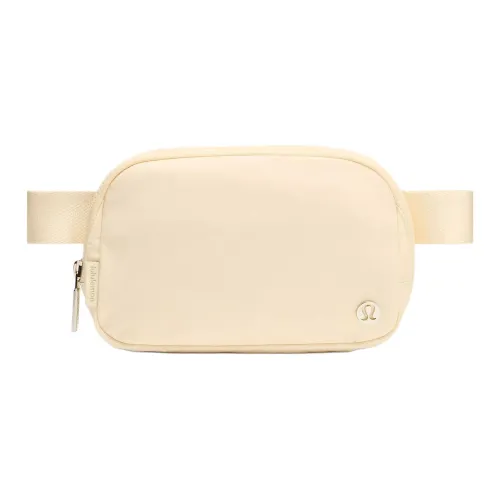 Lululemon Everywhere Nylon Fanny Pack Unisex Cream Yellow