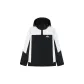 Black White Single Windbreaker Jacket