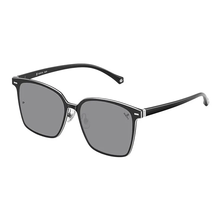 SEROVA TR90 Aviation Aluminum Square Sunglasses Unisex-9