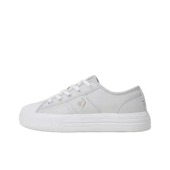 Le Coq Sportif Anti-Slip Wear-Resistant Low-Top Canvas Shoes Unisex Gray