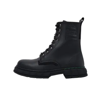 VIRÓN 1970 Black Corn Ankle Boots Unisex Black