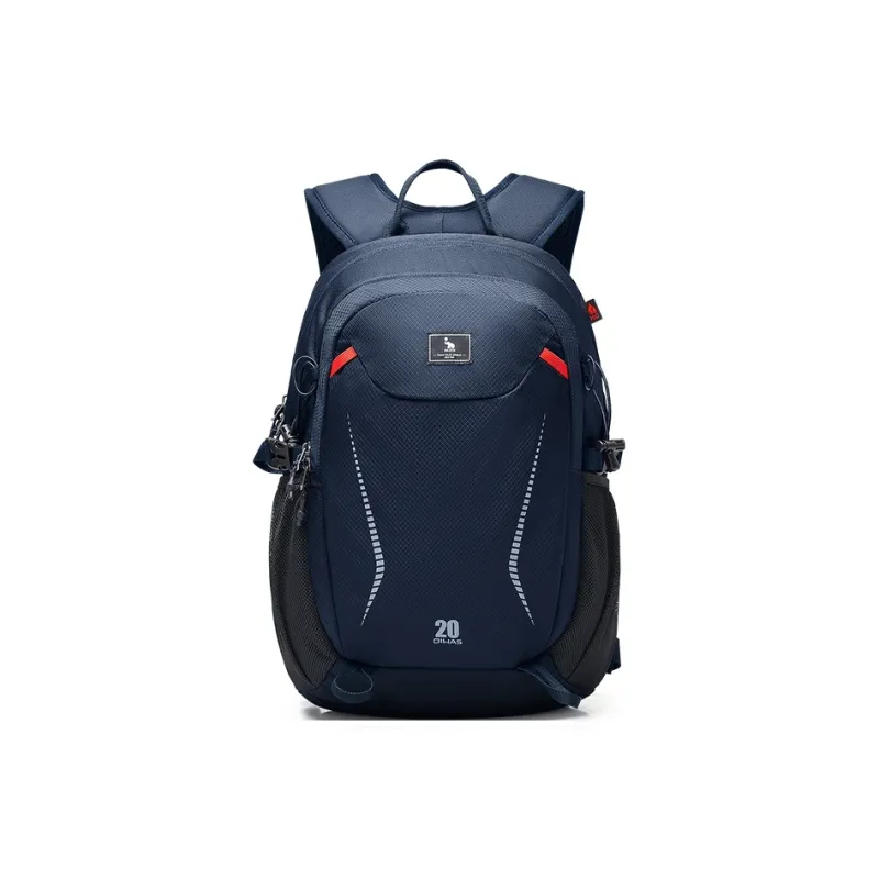 OIWAS Fabric Mountaineering Bag Backpack Regular Unisex Black/Dark Blue/Dark Gray-6
