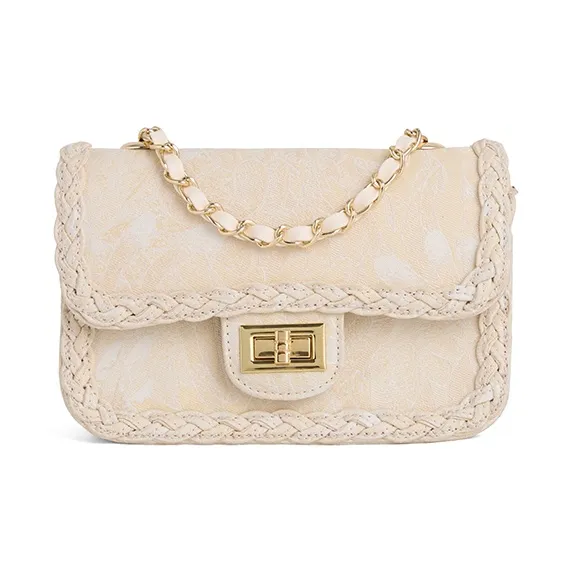 JACD PU Shoulder Bag Women's Yellow-1