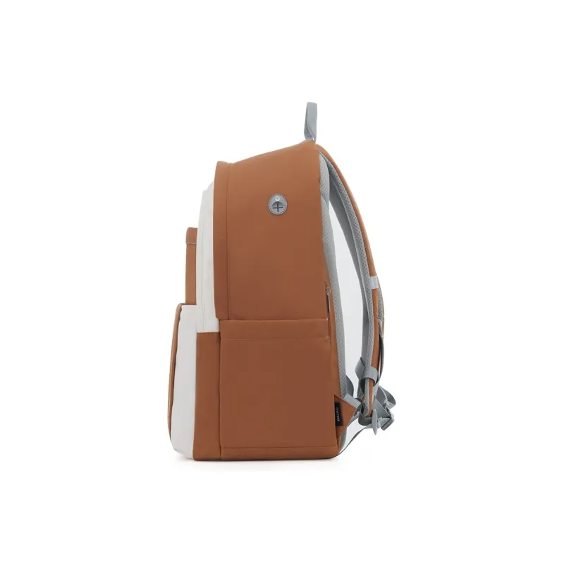 OIWAS Fabric Backpack Regular Unisex Orange/Light Blue/Dark Blue-4