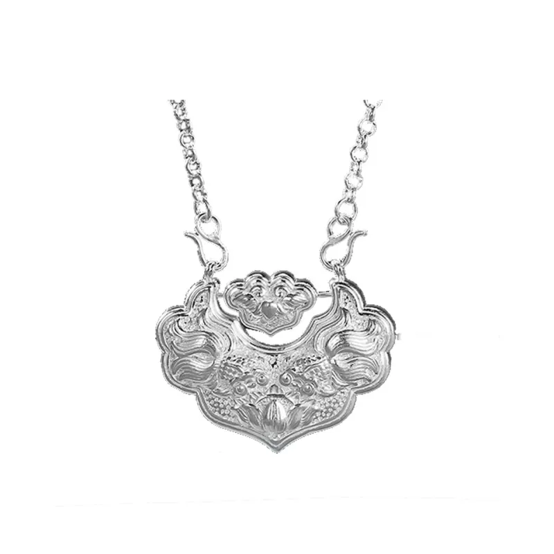 YINZHIXING Foot Silver 990 Necklaces Unisex-0