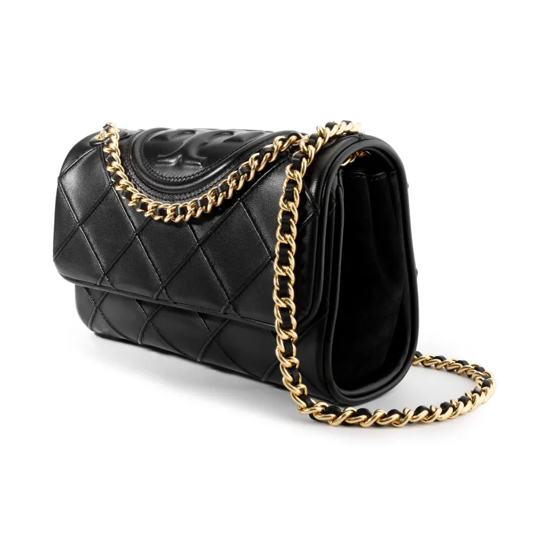 TORY BURCH Fleming Soft Small Convertible Shoulder Bag Black-1
