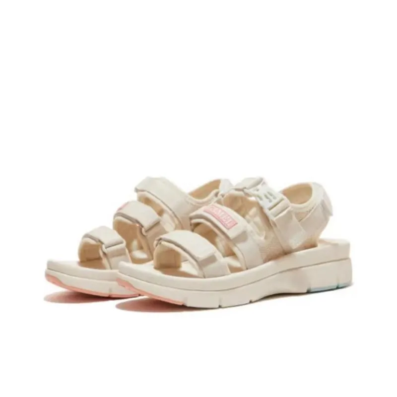 CAMEL Beach Sandals Women's Purple/Beige/Black-3