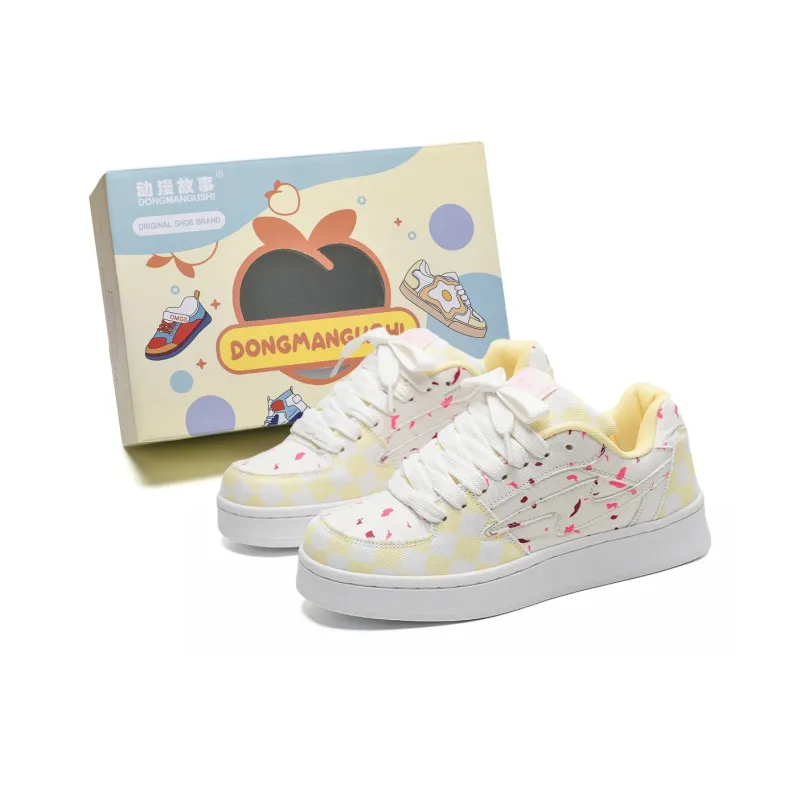 Anime Story Slip Resistant, Abrasion Resistant, Lightweight, Breathable Low Top Skateboard Shoes Unisex-91