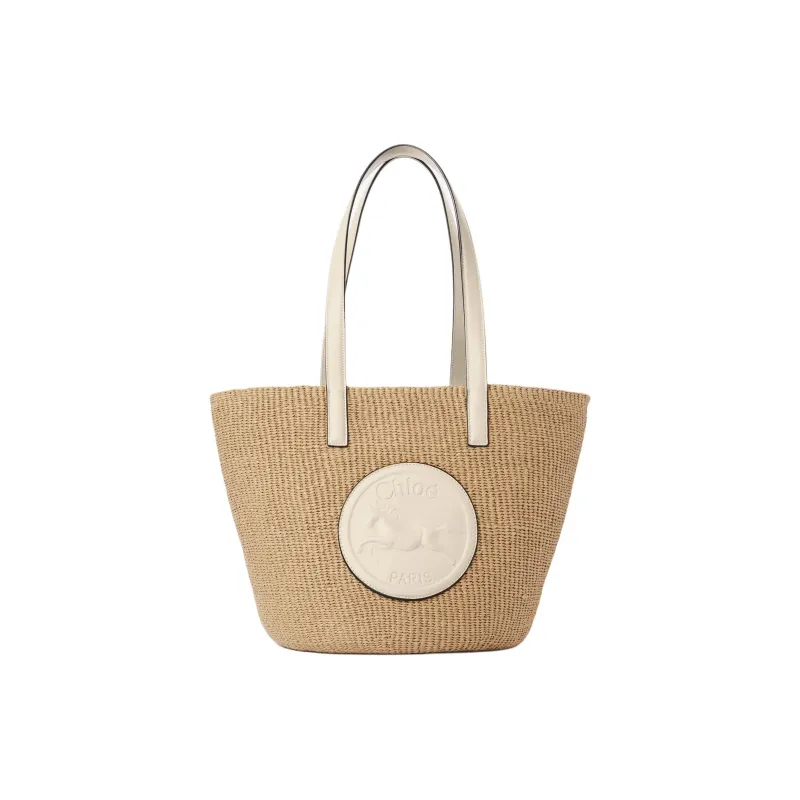 Chloe Paper Tote Bag, Shopping Bag, Shoulder Bag Tubas Women's Deep Ivory-0