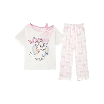 GUKOO x Disney Pajama Set Women's Milk White