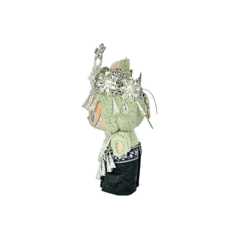 [Modified Doll] POP MART Labubu THE MONSTERS Heartbeat Macaron Collection, Miaojiang Girlish, Cute Hang Tag Box 17CM-9