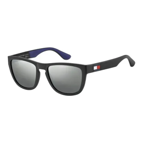 Tommy Hilfiger Plastic Rectangular Sunglasses Men's Black