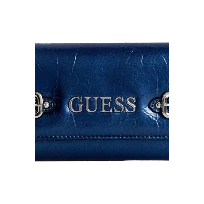 GUESS Artificial Leather Clutch Women's Marine Blue-3