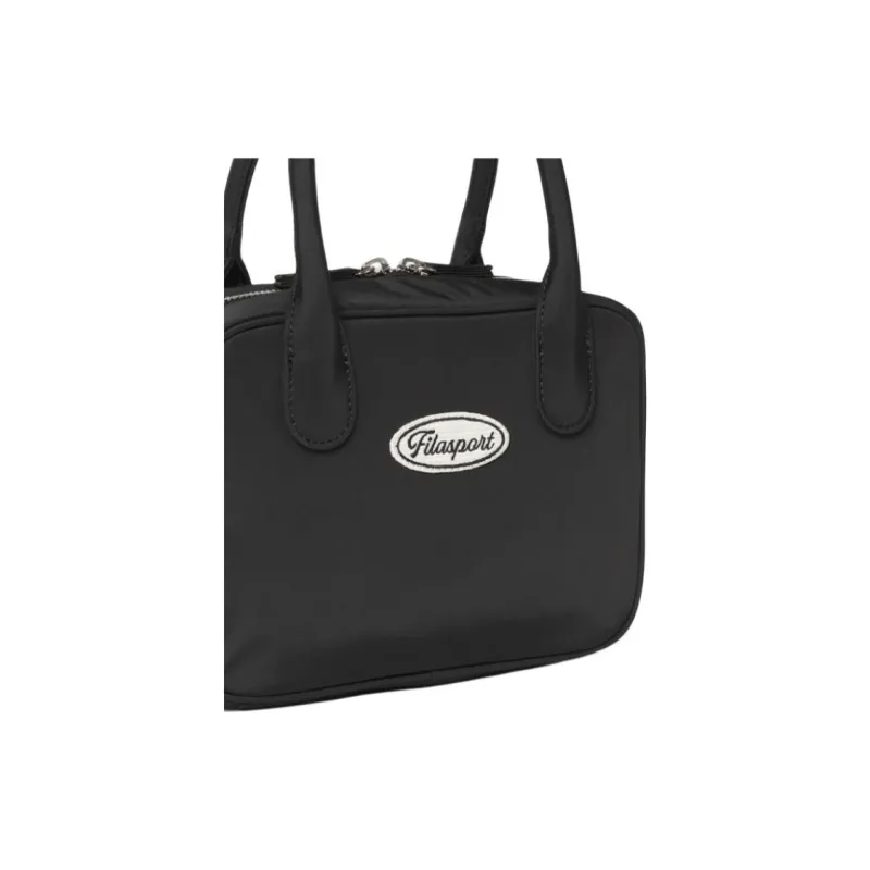 FILA Polyester Tote Bag Shopping Bag Handbag Small Size Women's Black-5