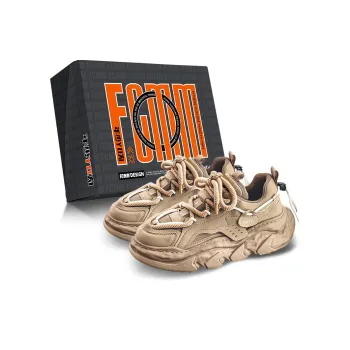 FCMM Cushioning Anti Slip And Wear Resistant Height Increasing Low Top Chunky Sneakers Men's Box Included