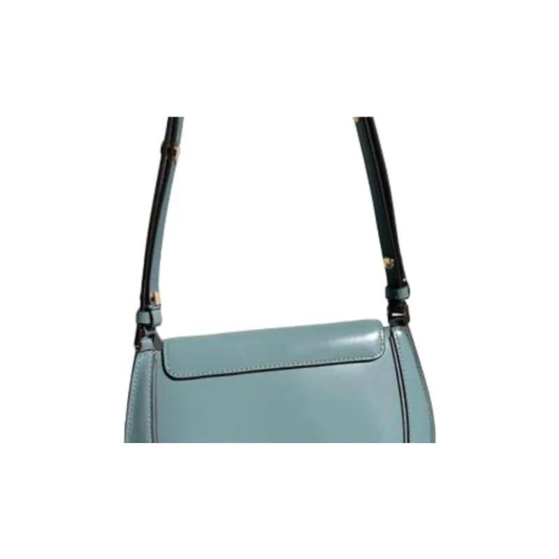 TORY BURCH Robinson Leather Crossbody Bag Shoulder Bag Small Size Women's Deep Turquoise-3