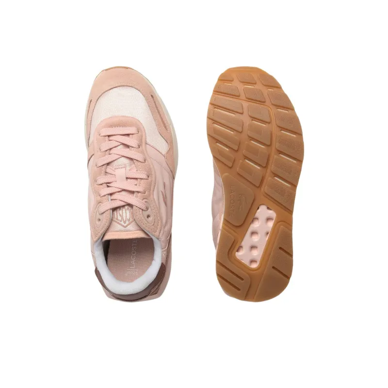 LACOSTE Anti Slip Wear Resistant Low Top Running Shoes Women's Pink-4