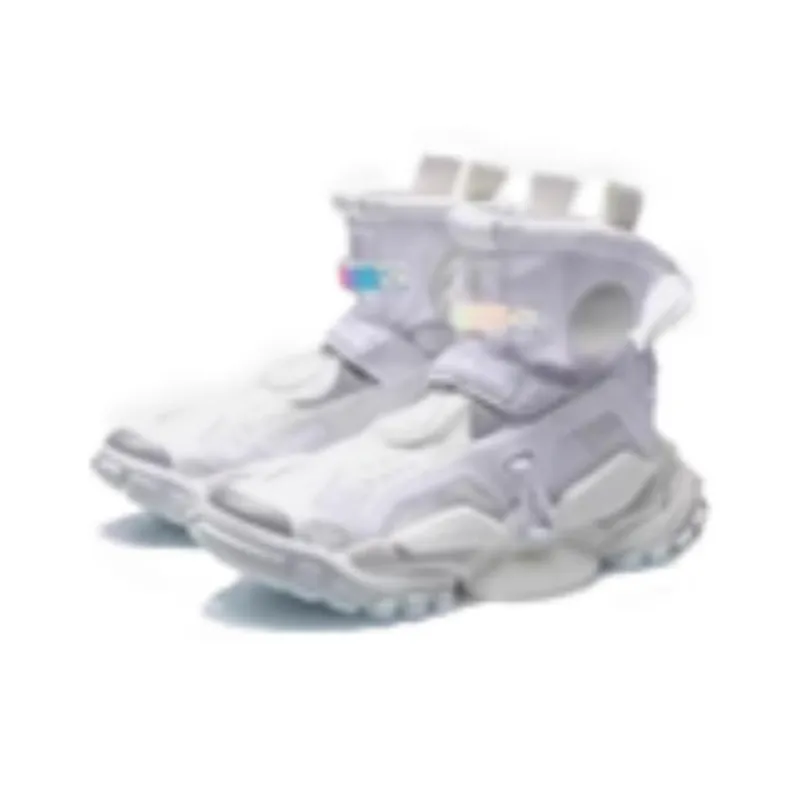 LiNing Vintage Basketball Shoes Unisex High Top White-2