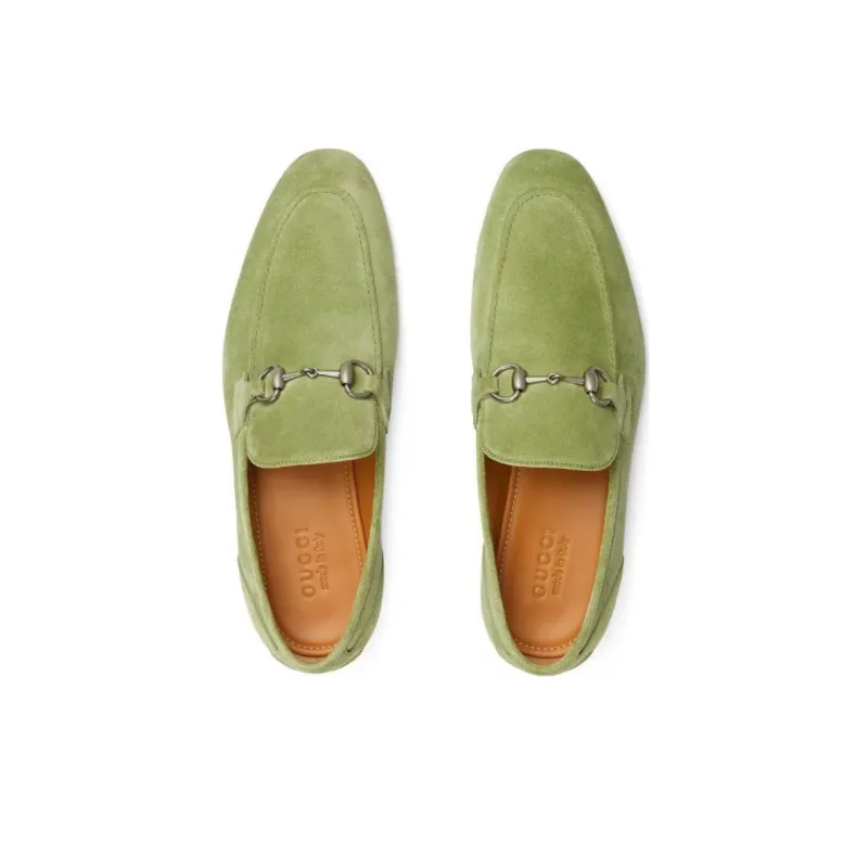 GUCCI Jordaan Loafers Men's Green-3