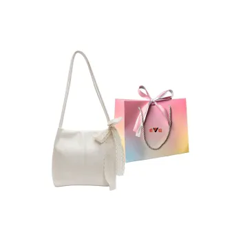 Yalu PU Shoulder Bag Regular Women's Black/Ecru/Pink/Silver/Blue