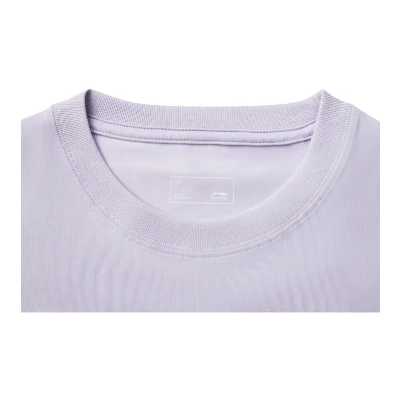 LiNing Sports Life Collection T Shirt Women's Sea Salt Purple-3